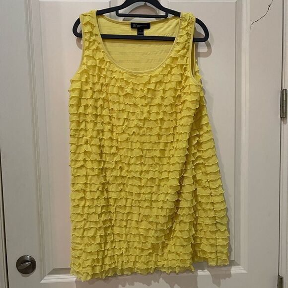 Ruffle tank top in woodsy lime - Picture 5 of 7